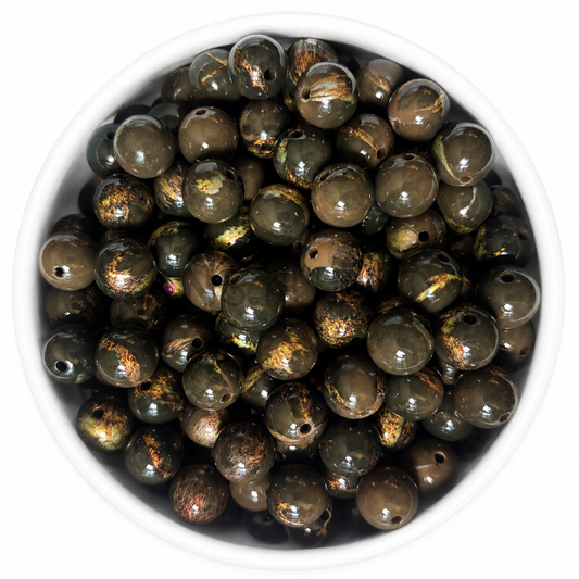 Tijgeroog Goud 16mm Kraal | Marble Acryl Beadable