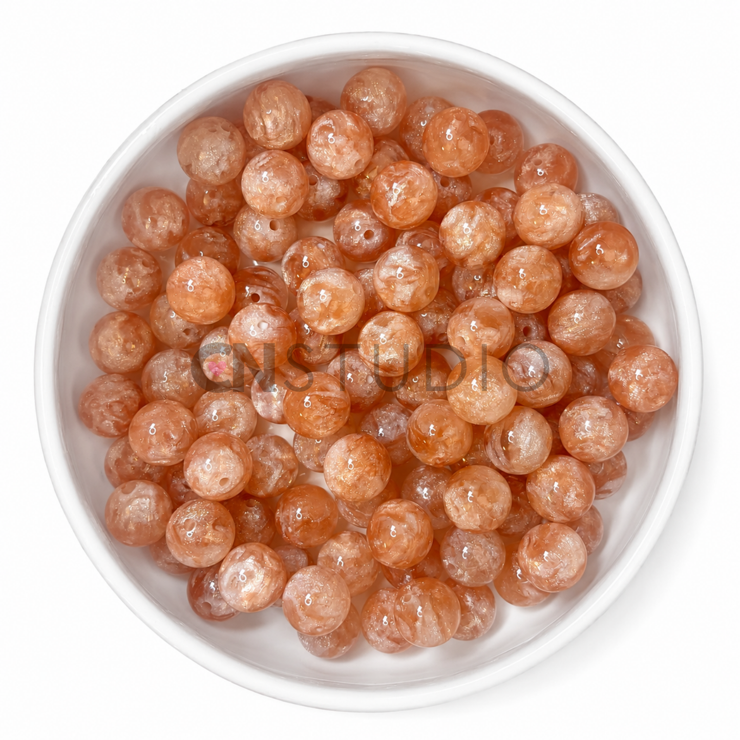 Crystal Glow Kralen 16mm – Peach Glow