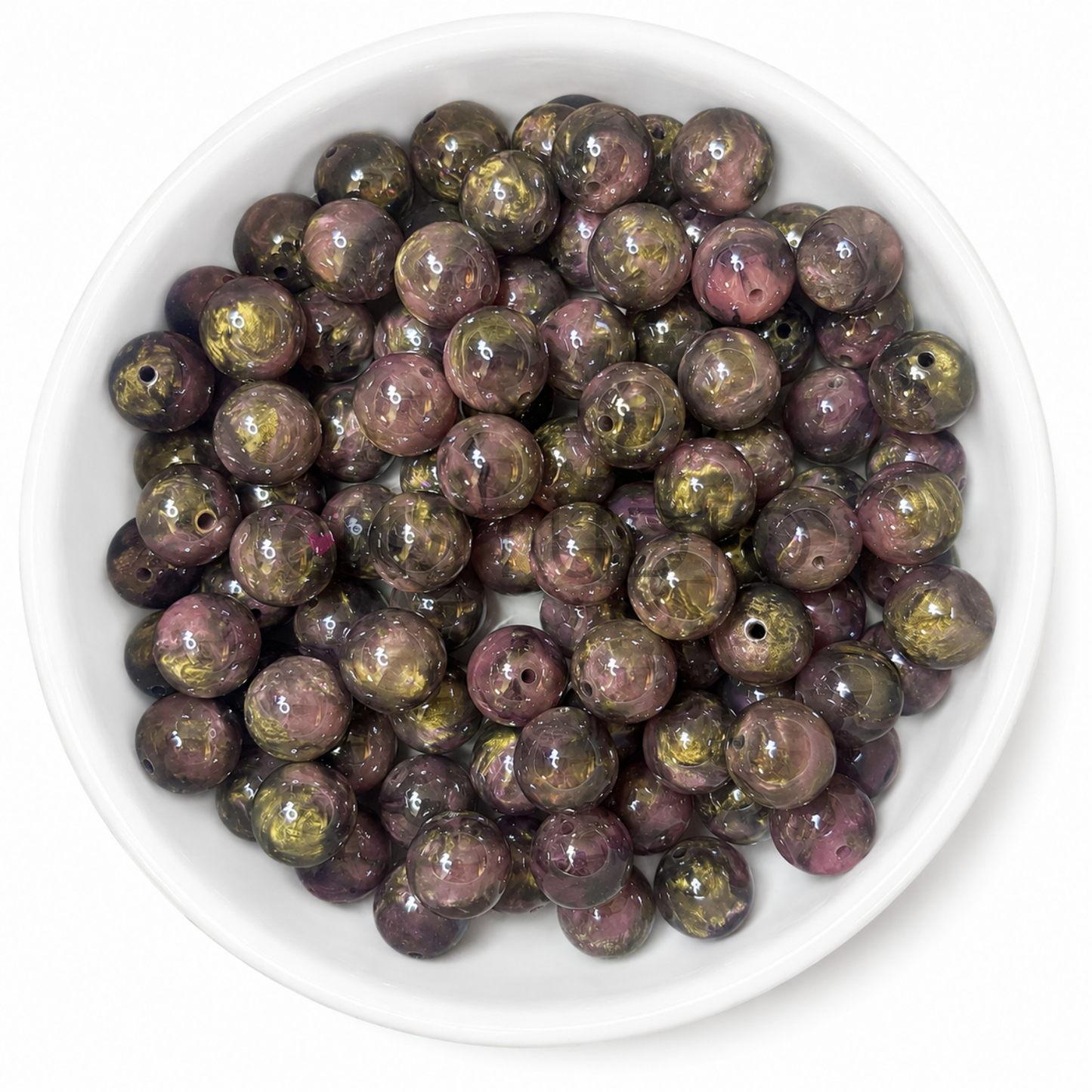Amber Fusion Kralen 16mm – Smokey Rose