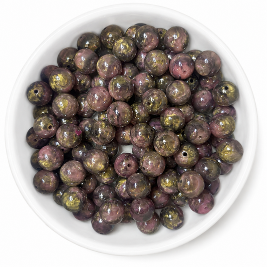 Amber Fusion Kralen 16mm – Smokey Rose