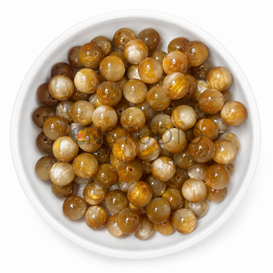 Amber Fusion Kralen 16mm – Honey Pearl