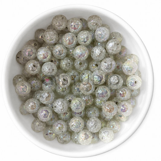 Ice Crush Kralen 16mm – Pearl White
