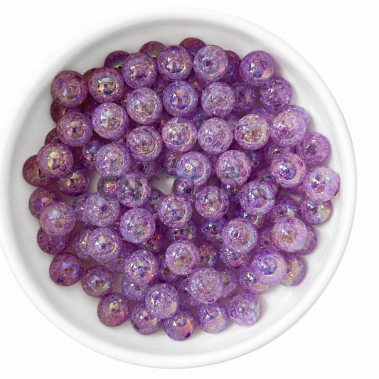Ice Crush Kralen 16mm – Purple