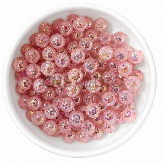 Ice Crush Kralen 16mm – Candy Pink