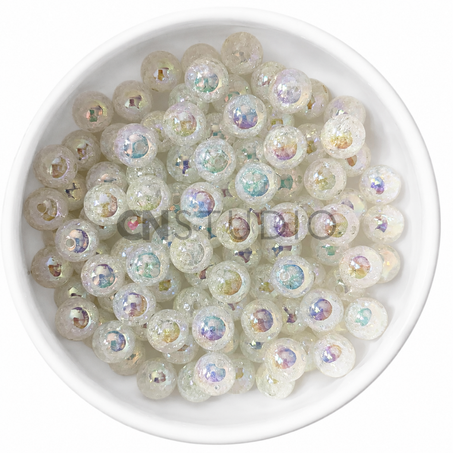 Ice Crush Kralen 16mm – Clear
