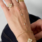 Elegant Geometric Hand Chain - All Fit, Daily Wear