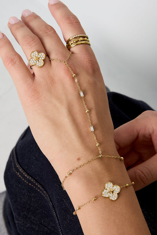 Elegant Geometric Hand Chain - All Fit, Daily Wear