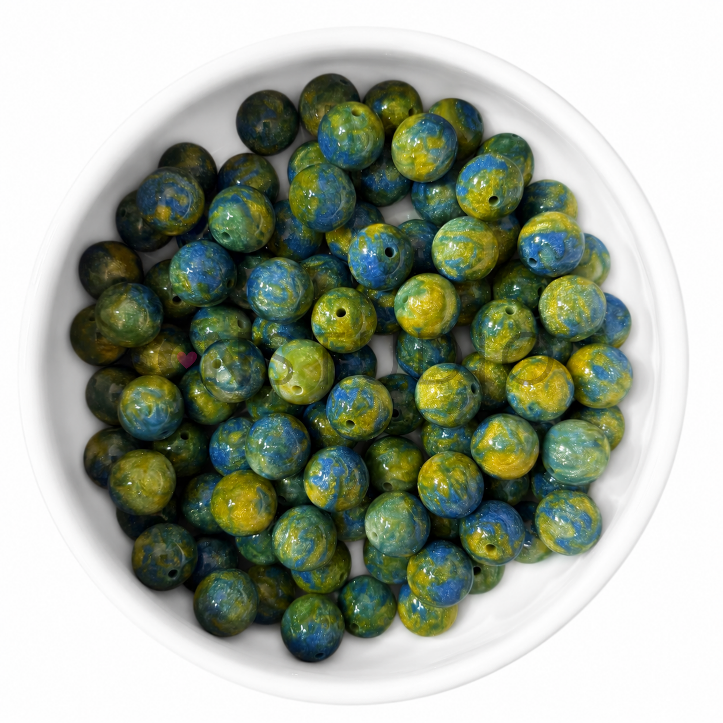 Cloud Swirl Kralen 16mm – Blue Lagoon