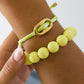 Armband met knop detail