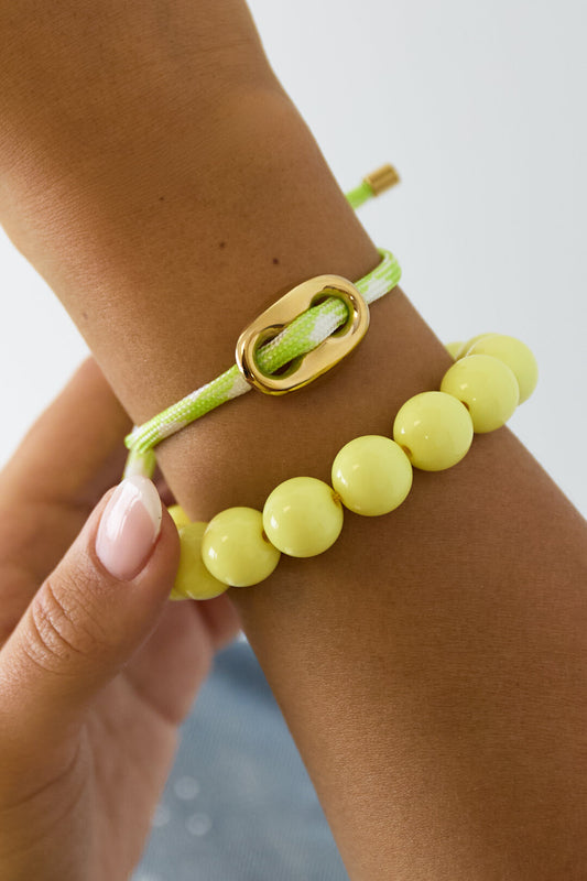 Armband met knop detail