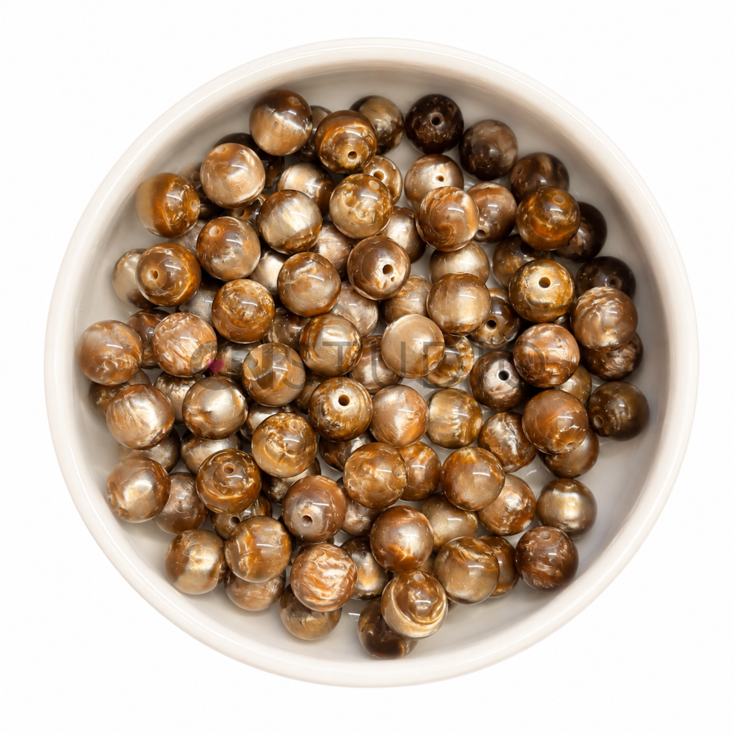 Shell Glow Kraal 16mm – Donkerbruin