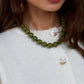 Ketting met grote kralen en frontsluiting-15mm