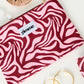 Chic Polyester Makeup Bags for Women - Pink & Wine Red