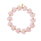 Elastieken hartjes kralenarmband
