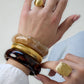 Luipaard hars armband