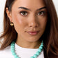 Ketting met grote kralen en frontsluiting-15mm