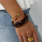 Luipaard hars armband