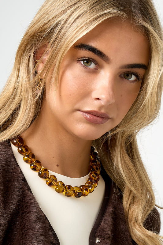 Luipaardprint ketting