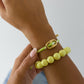 Armband met knop detail