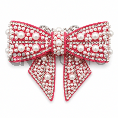 Beadable Strikje Fuchsia