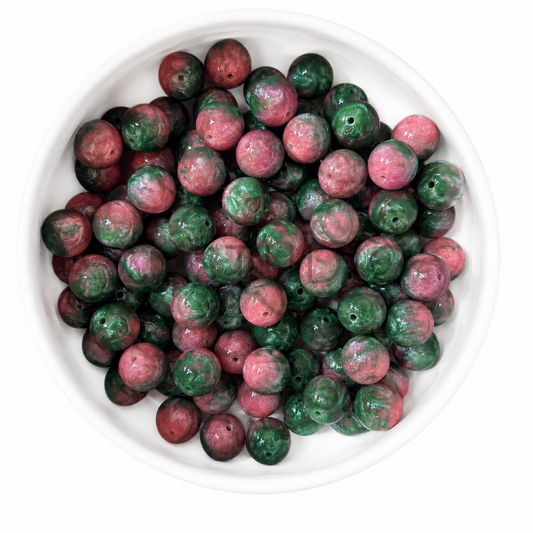 Cloud Swirl Kralen 16mm – Watermelon