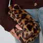 Zachte luipaard make-up tas