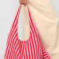 Shoppertassen met strepen, eenvoudig, polyester, dagelijkse accessoires
