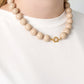 Ketting met grote kralen en frontsluiting-15mm