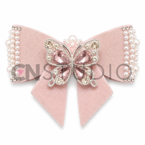 Beadable Strikje Zachtroze