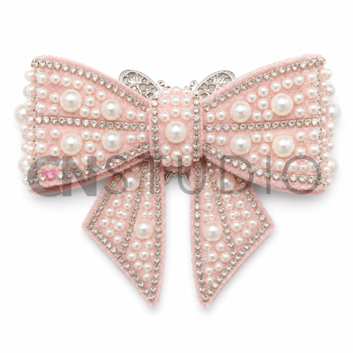 Beadable Strikje Zachtroze