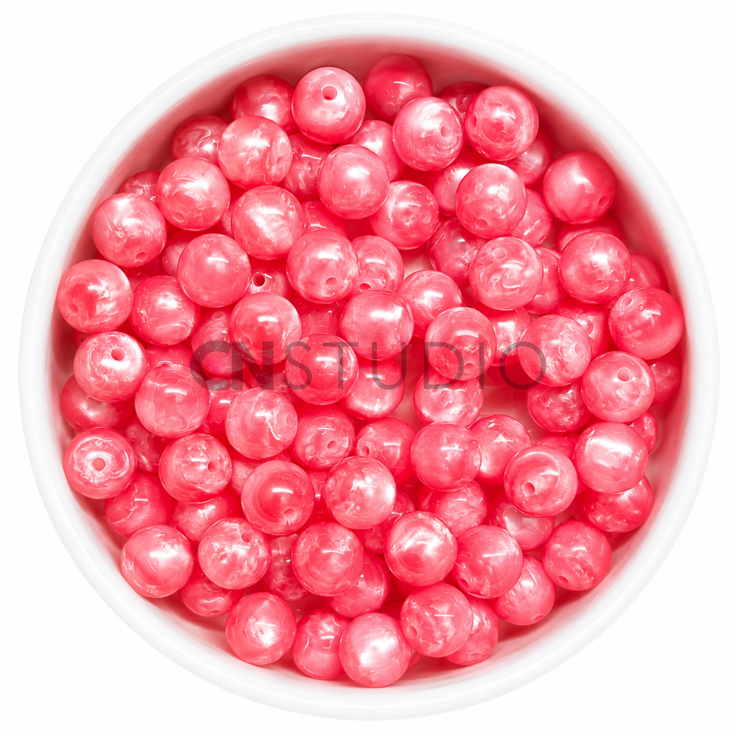 Shell Glow Kraal 16mm – Donker Roze