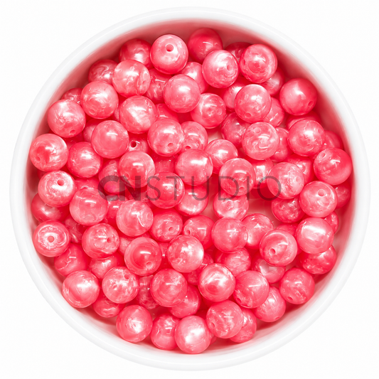 Shell Glow Kraal 16mm – Donker Roze