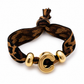 Elastische Initiaal Armband – Luipaardprint
