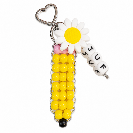 Juf cadeau sleutelhanger kralen – einde schooljaar