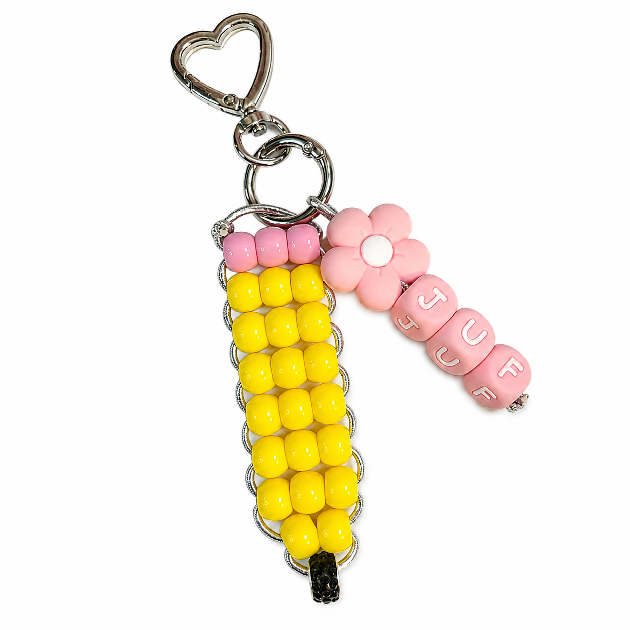 Juf cadeau sleutelhanger kralen – einde schooljaar