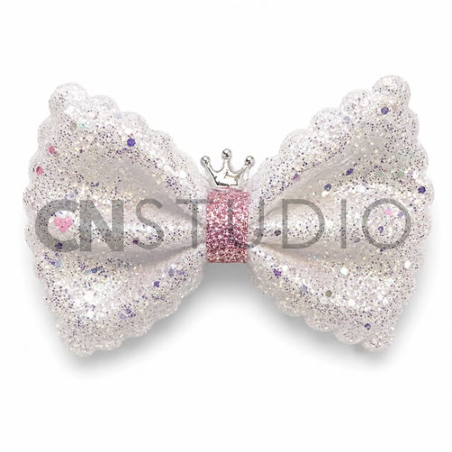 Glitter Strik Wit