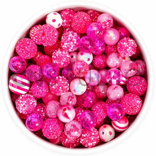 Fuchsia Kralen Mix
