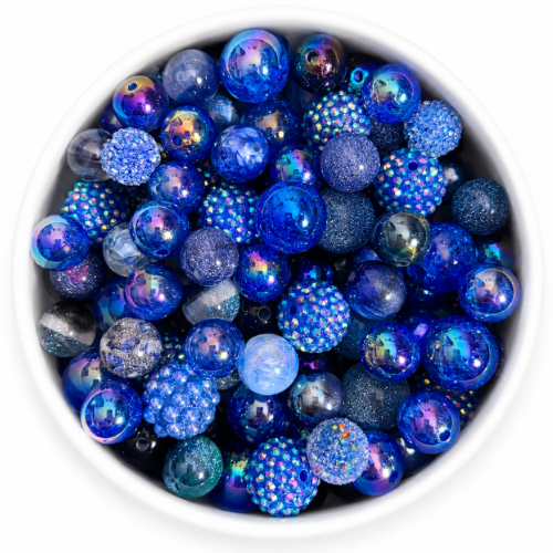 Blauwe Kralen Mix