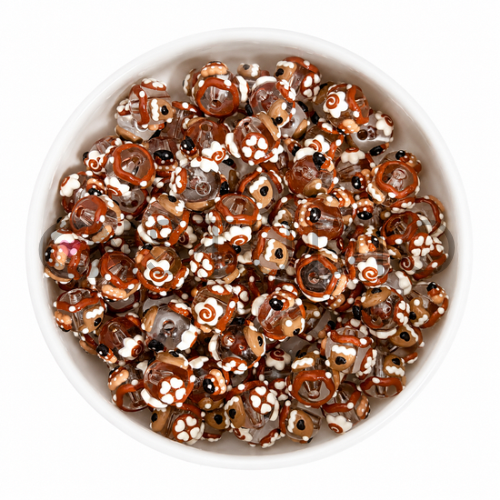 Handpainted kraal – Chocolate