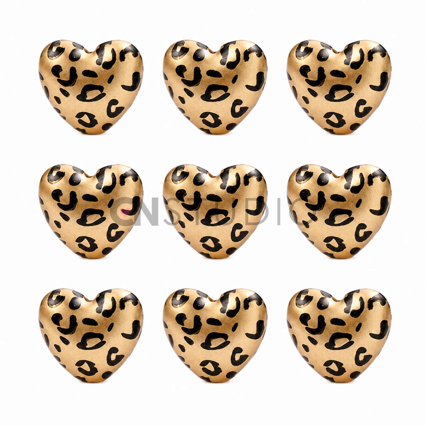 Hart Kraal Luipaard Print - Goud