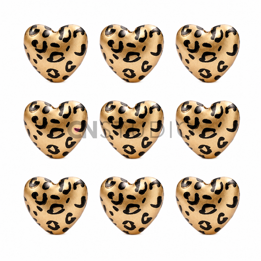 Hart Kraal Luipaard Print - Goud