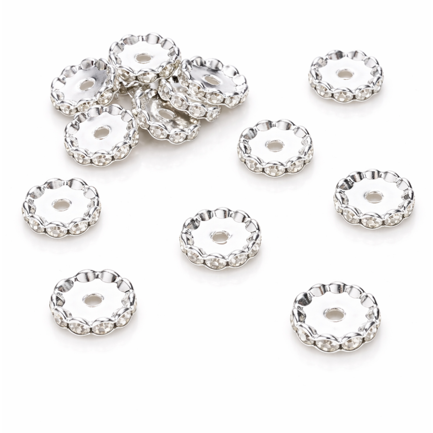 Spacers 15mm Zilver