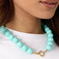 Ketting met grote kralen en frontsluiting-15mm