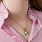 Elegant 14K Gold Plated Pendant Necklace for Women