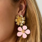 oorbellen 2 keer bloem