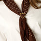 Elegant Gold Heart Silk Scarf Clip for All Occasions
