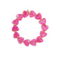 Elastieken hartjes kralenarmband