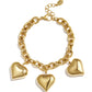 Elegant Heart Charm Bracelet for Everyday Wear
