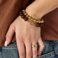 Armband met medium kralen en frontsluiting-12mm