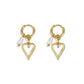 Romantic Heart Drop Earrings for Valentine's Day